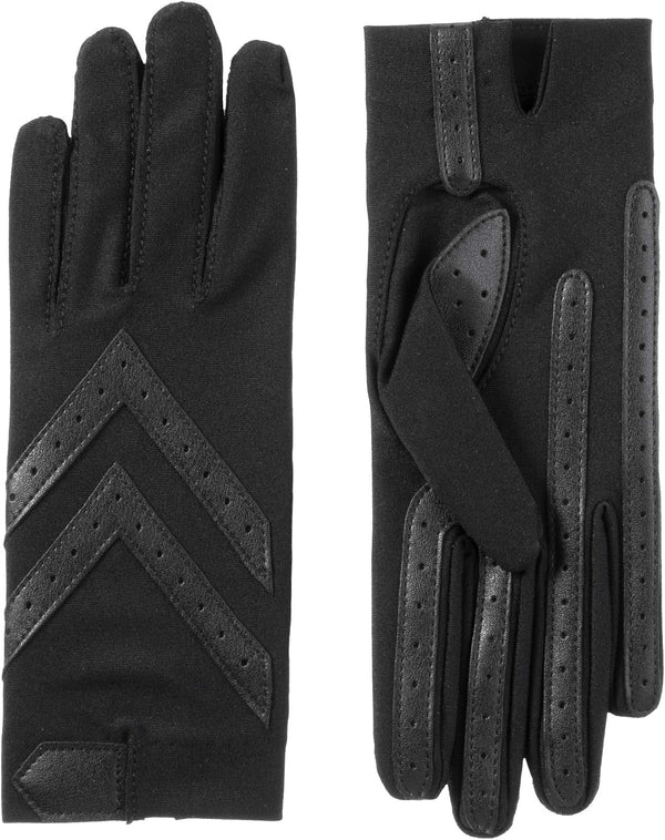 Isotoner Womens Spandex Shortie Touchscreen Gloves - Waterproof Winter Gloves