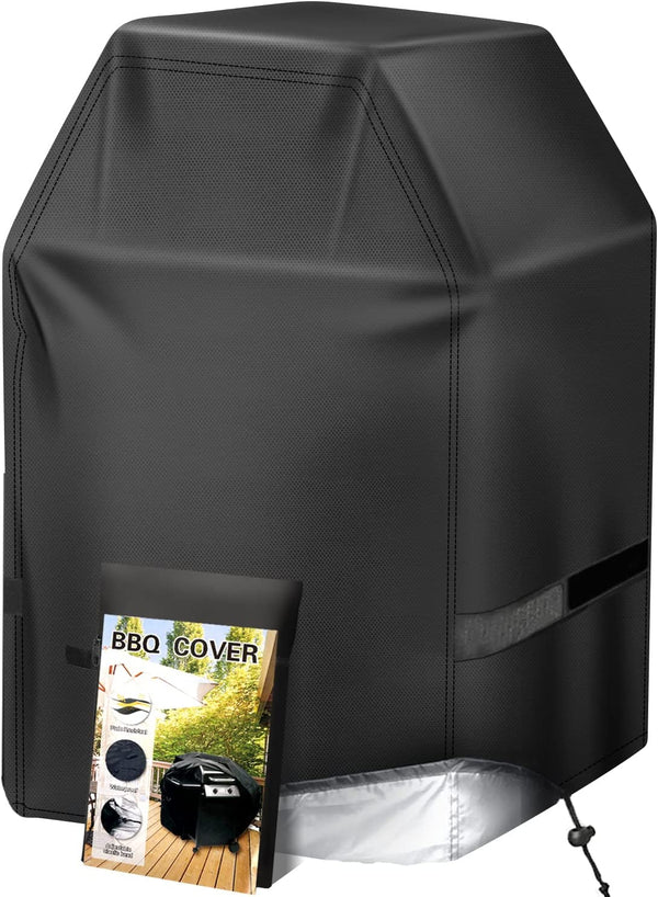 Grill Cover 32 Inch Gas Bbq-Cover, Fit Most 2 Burner Grill Waterproof Small Barbeque Cover with Velcro Straps & Adjustable Drawstring for Weber,Nexgrill,Char-Broil, Monument,Dyna-Glo,Kenmore