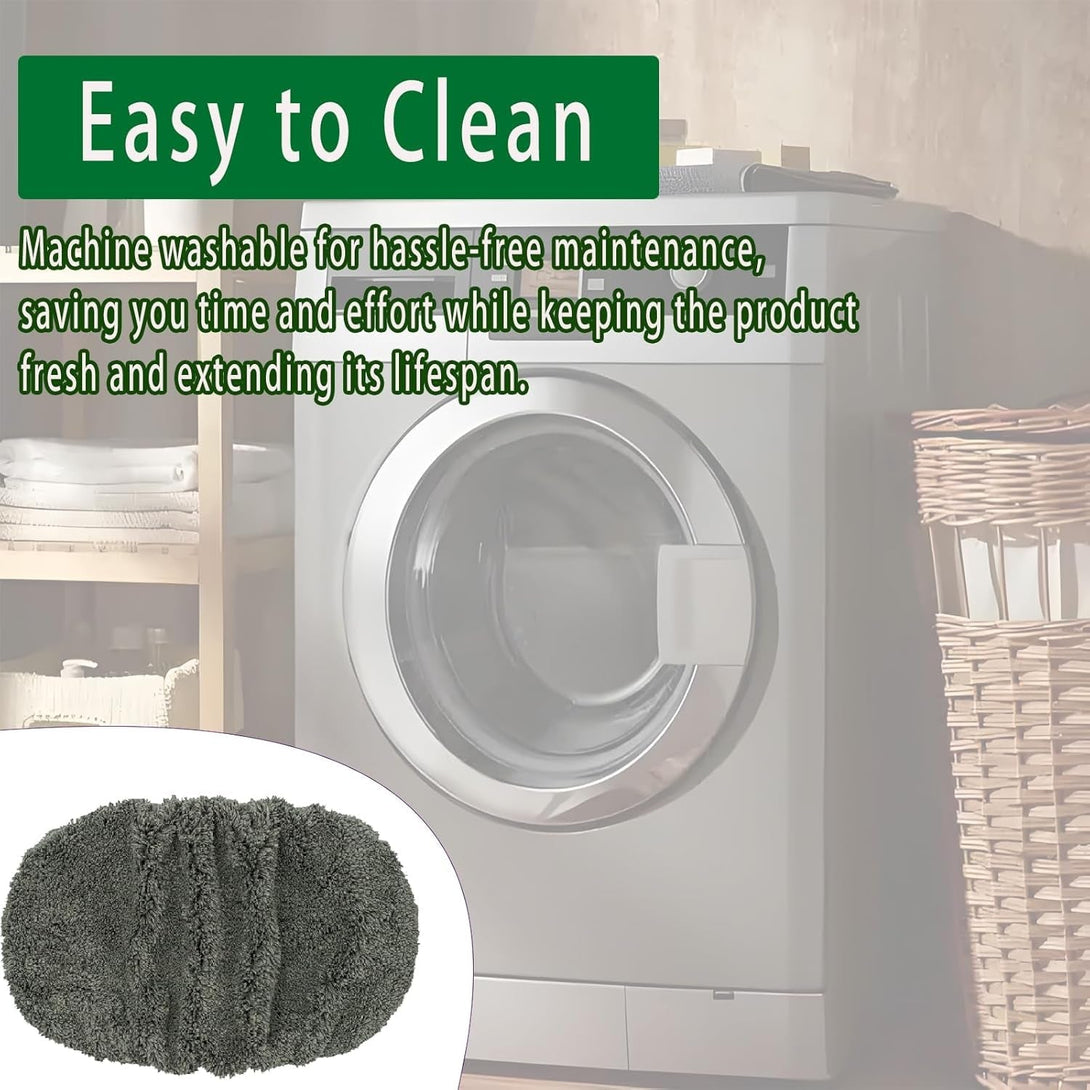 4 Pack Reusable Microfiber Mop Pads for Swiffer Sweeper - Wet & Dry Cleaning Cloths - Mop Head Replacement Washable Refills for Household Floors (4Pack Grey)