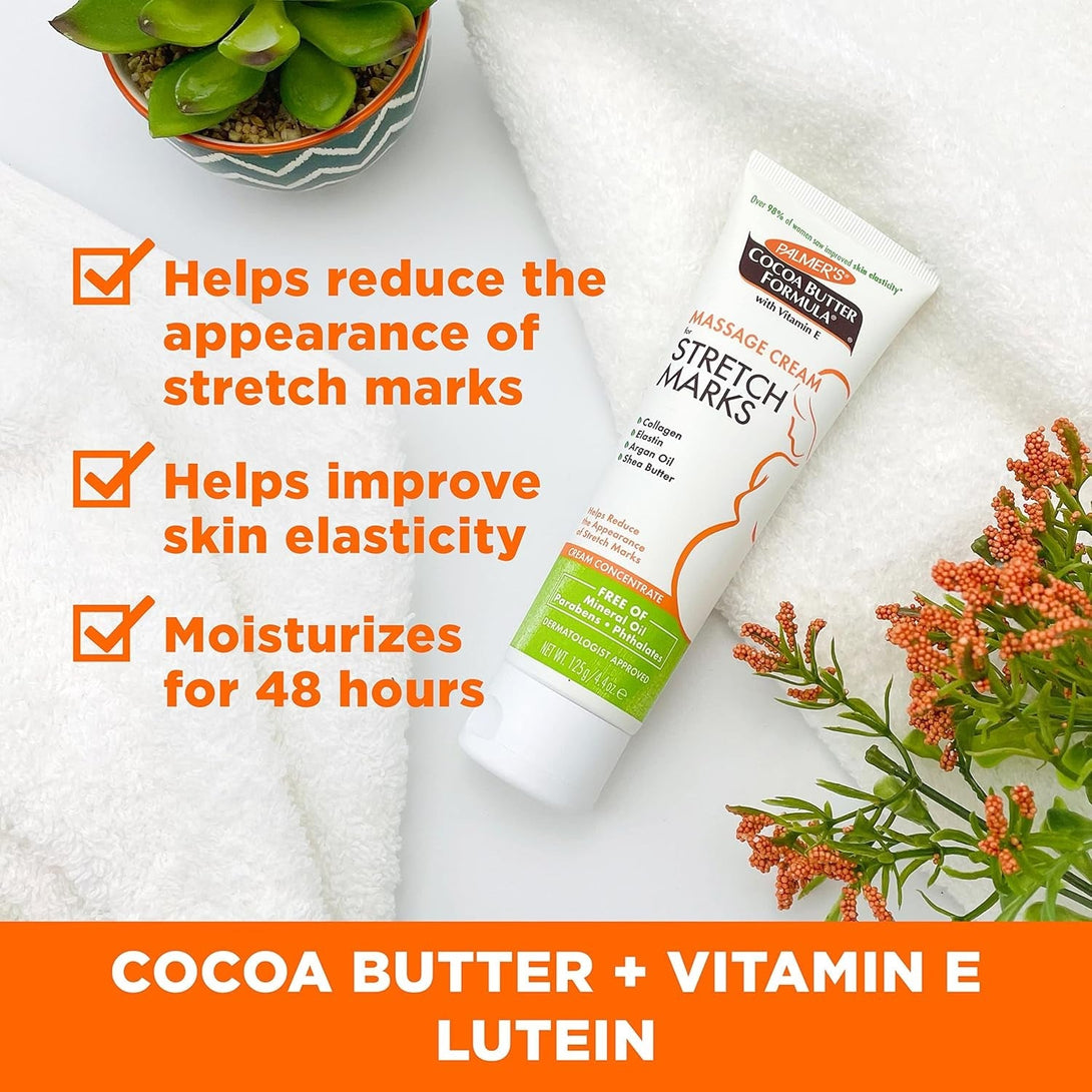 Palmer'S Cocoa Butter Formula Pregnancy Skin Care Kit for Stretch Marks and Scars, Dermatologist Approved, Gift for Mom to Be, 4 Piece Full Size Set