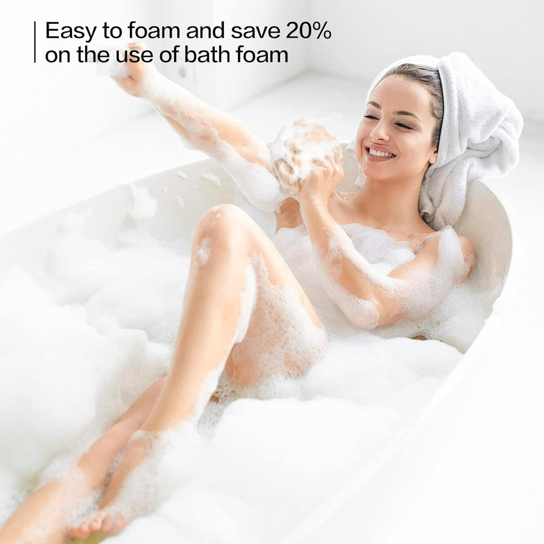 Fishent Bath Loofah Sponge, 3 Pack Loofahs Exfoliating Body Scrubber, 60G Soft Mesh Pouf Shower Puffs, Loofa for Women and Men