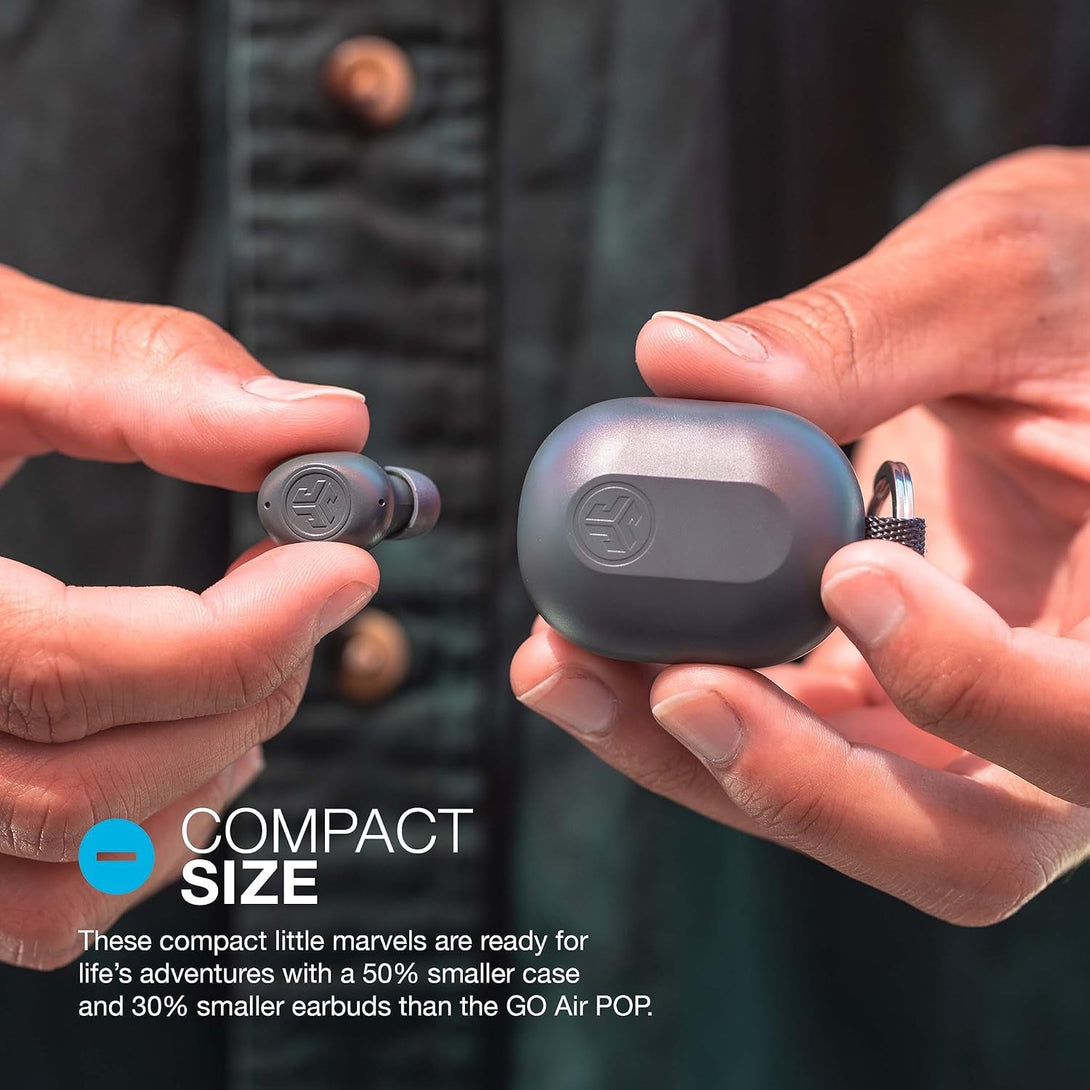 Jlab Jbuds Mini True Wireless Bluetooth Earbuds + Charging Case, Sage, IP55 Sweat and Dust Proof, Bluetooth Multipoint, Be Aware Audio, 3 EQ Sound Settings, Crystal Clear Calls