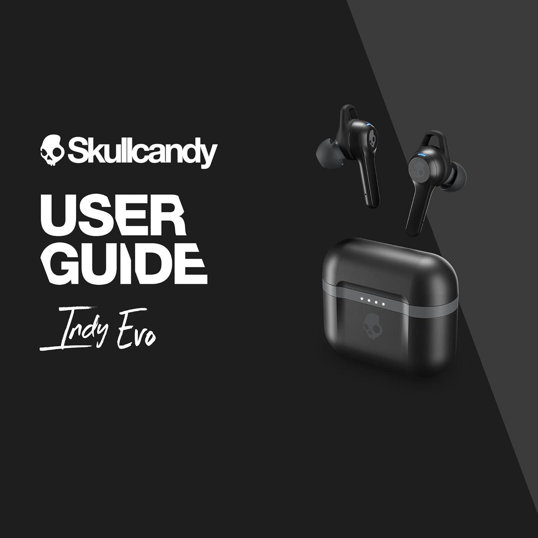 Skullcandy Indy Evo In-Ear Wireless Earbuds, 30 Hr Battery, Microphone, Works with Iphone Android and Bluetooth Devices - Black