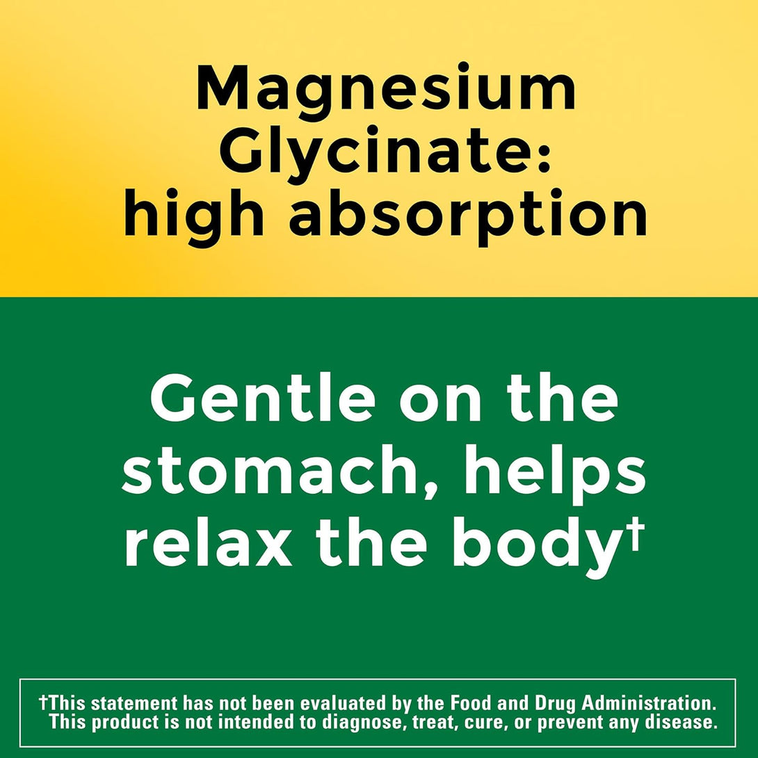 Nature Made High Absorption Magnesium Glycinate Gummies 100 Mg per Serving, Muscle, Nerve, Bone and Heart Support, Magnesium Supplement, 40 Magnesium Gummies, 20 Day Supply