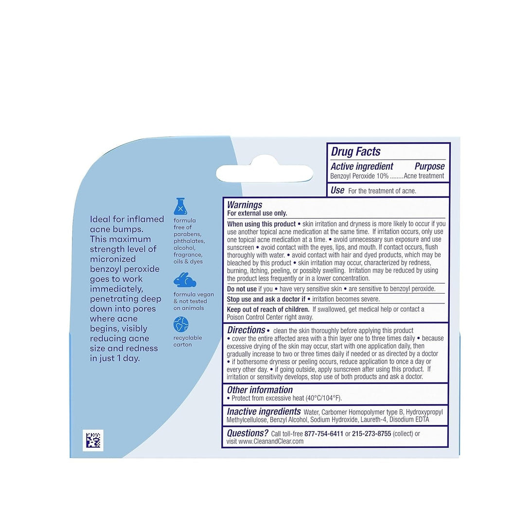 Clean & Clear, Persa-Gel 10 Acne Spot Treatment, Maximum Strength, 1 Oz
