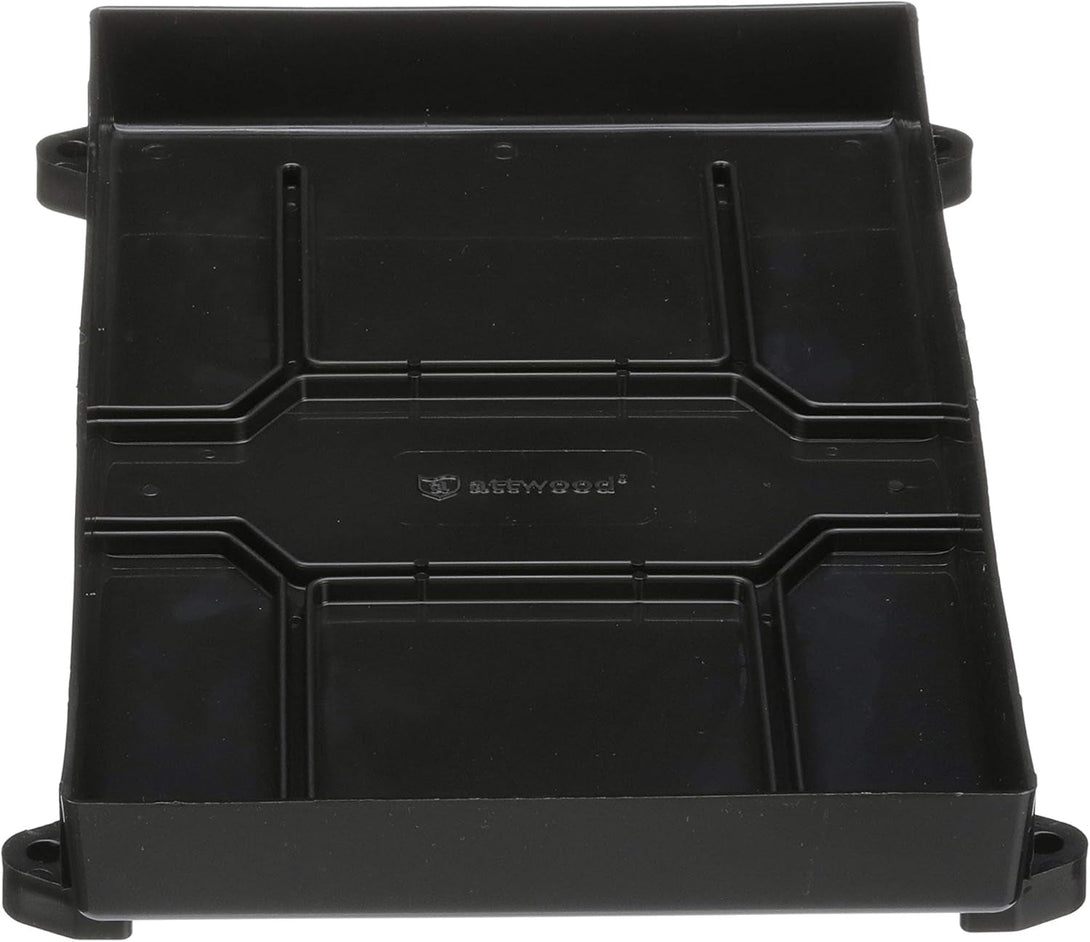 Attwood 9093-5 Battery Tray with Strap, 27/27M Series Battery, 12 3/8-Inches L X 7 1/8-Inches W, for up to 10 1/2 Inches Tall