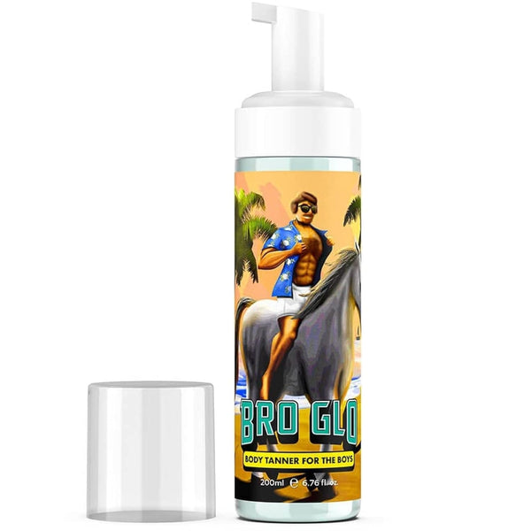 Self Tanner for the Boys - Quick Application Foam Mousse Easy Sunless Tan for Face and Body Oil Free Water Based Faster Skin Drying Natural Sun Kissed Bronze Color Perfect Men 6.76 FL Oz