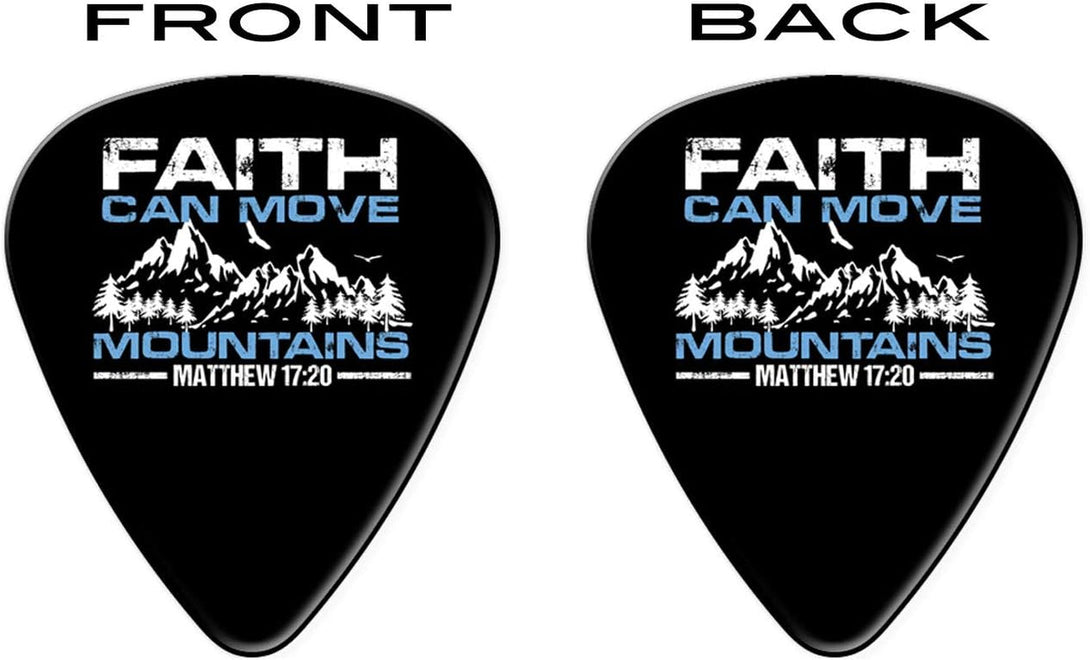 12 Bible Verse Christian Guitar Picks - Worship, Learn to Play, Gift, Bible Quote, Cross Guitar Picks