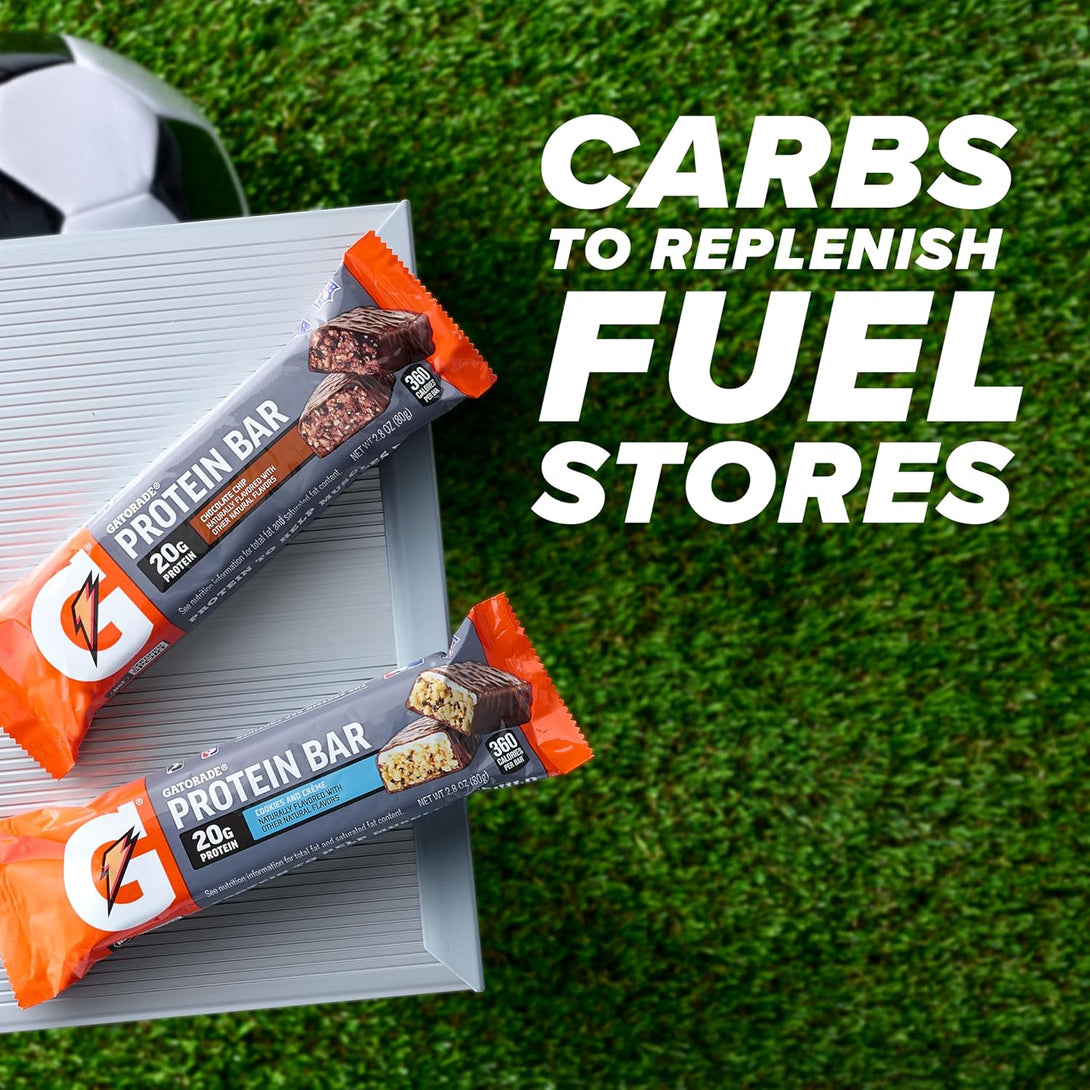 Gatorade Whey Protein Bars, Mint Chocolate Crunch, 2.8 Oz Bars (Pack of 12, 20G of Protein per Bar)