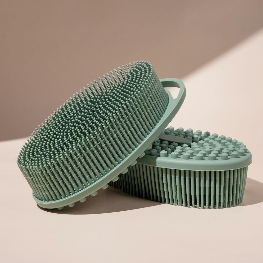 Ecotools Silicone Body Scrubber, for Gentle Cleansing & Exfoliating, 2-In-1 Silicone Scrubber & Body Massager, Hygienic & Durable Bath Accessory, Eco Friendly, Vegan, & Cruelty Free, 1 Count