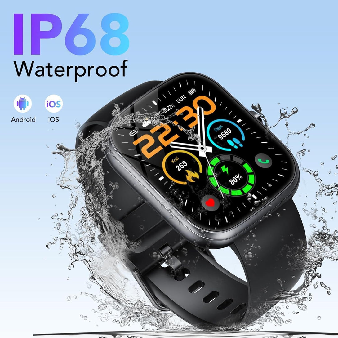 QXQ Smart Watch (Answer/Make Call), 1.91" HD OGS Full Touch Screen, Smart Watch for Men Women, 112+ Sport Mode