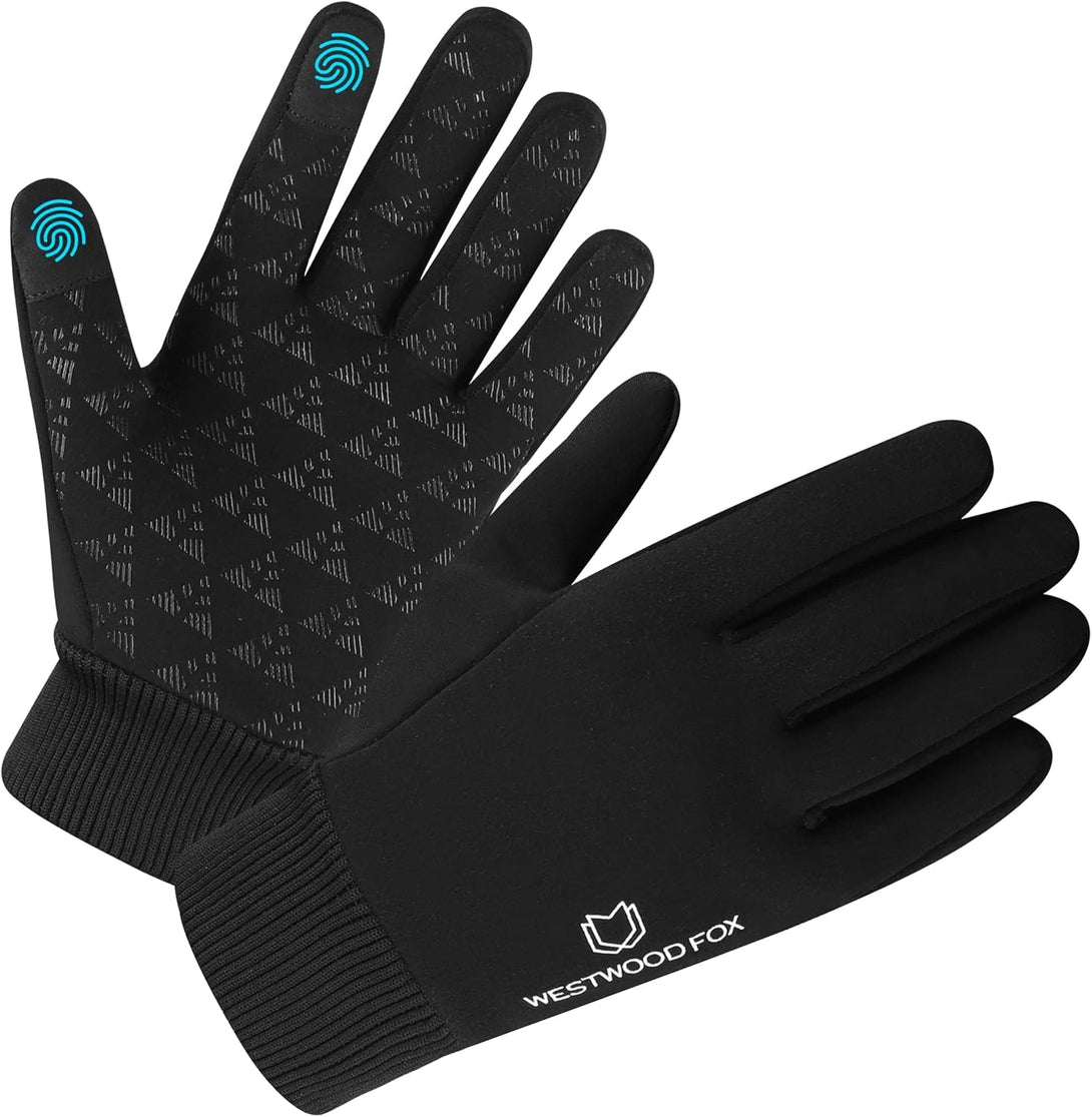 Winter Gloves Touchscreen Slightly Waterproof Thermal Warm anti Slip Running Cycling Gloves Windproof Glove with Elastic Cuffs for Men Women