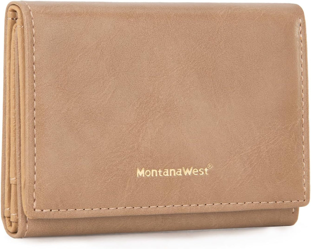 Montana West Small Women'S Wallet RFID Wallet Women Trifold Credit Card Wallet Wallets for Women 2024 with ID Window