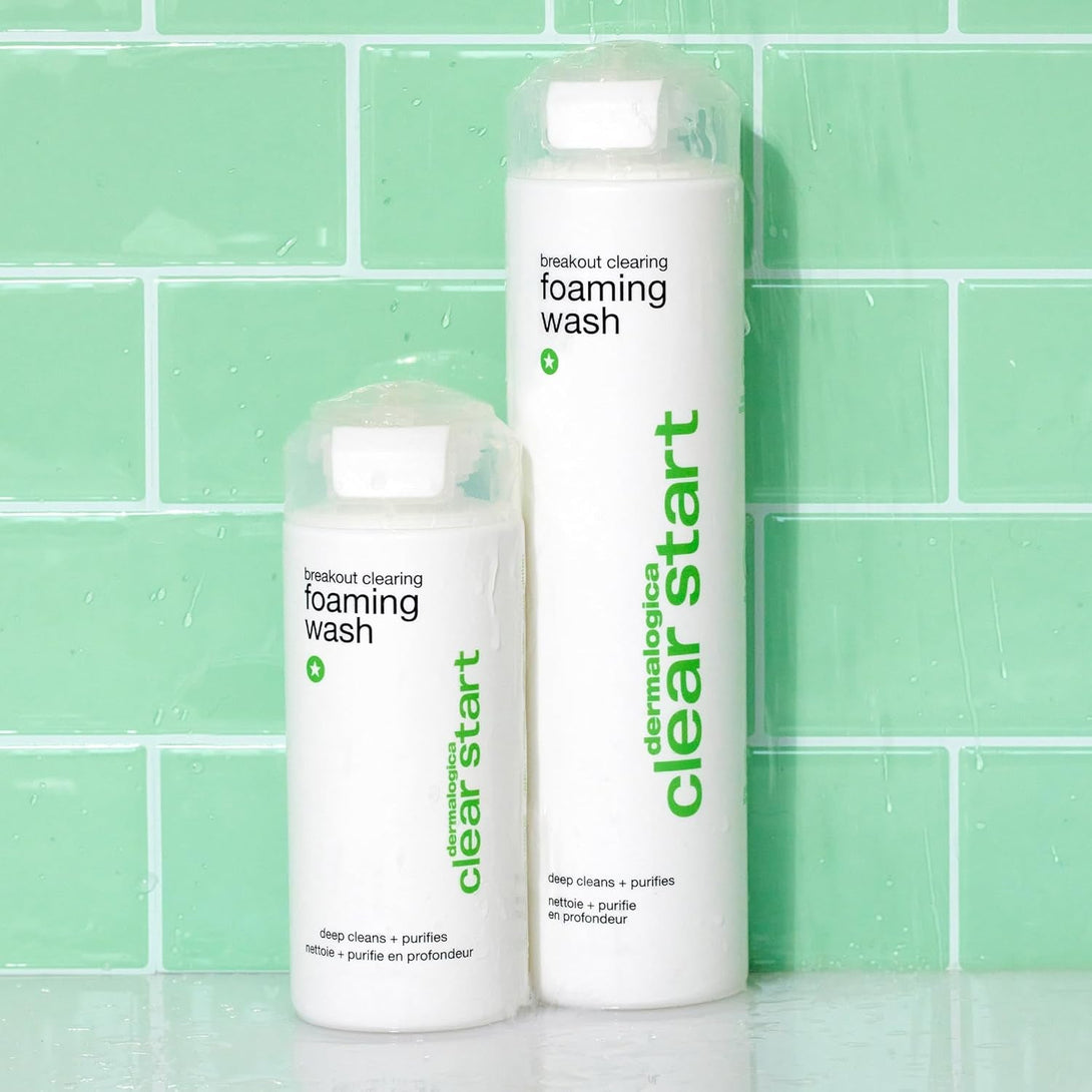 Dermalogica Clear Start Breakout Clearing Foaming Wash - Acne Face Wash with Salicylic Acid & Tea Tree Oil - Dive into Pores to Clear, Soothe, & Energize