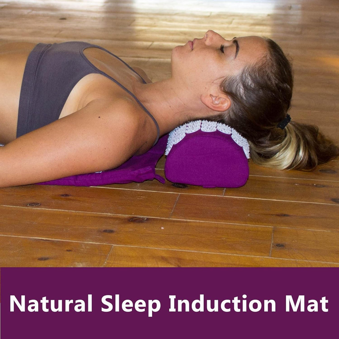 Acupressure Mat & Pillow Set - Acupressure Therapy for Back and Neck Pain Relief, Sciatica, and Pressure Point Aches Ideal Acupuncture Mat for Sleeping Aid & Recovery