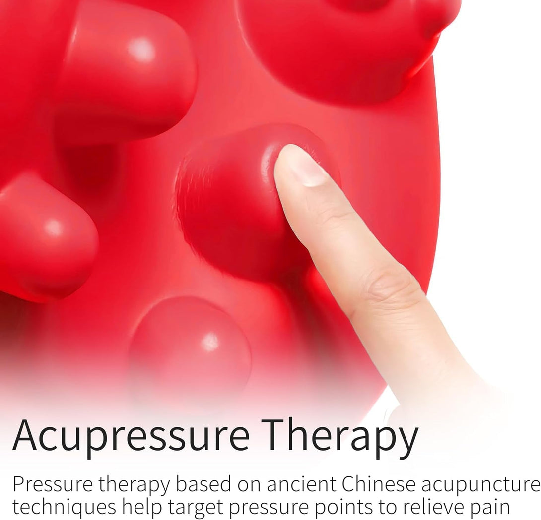 Acupressure Neck Pain Relief Pillow | Cervical Traction Device & Neck Pain Pillow for Muscle Tension & Relaxation | Helps Relieve Neck & Shoulder Pain | FSA & HSA Store Eligible