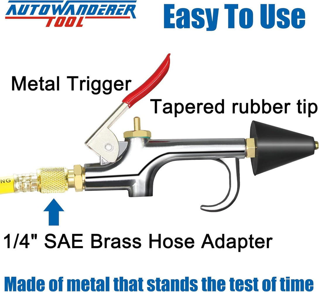 AC Flush Kit Air Conditioner System Flush Canister Gun Set for Clean A/C Line Flush R134A R410A R404A