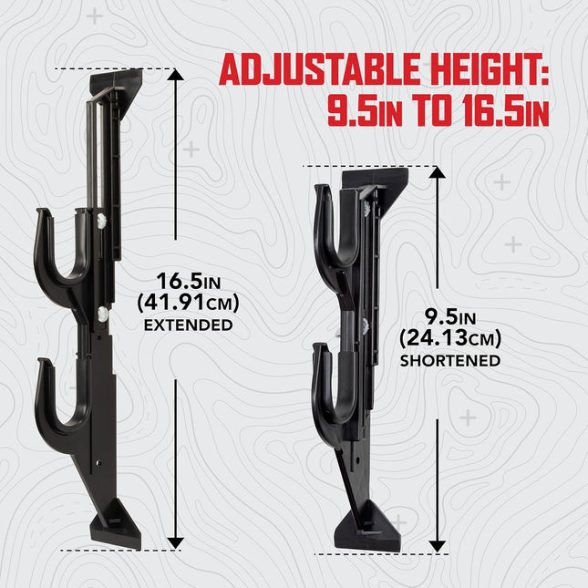 Allen Company Molded Truck Gun Rack for Rear Window - Gun Holder for Two Shotguns, Rifles, Bows, or Tools - Gun and Hunt