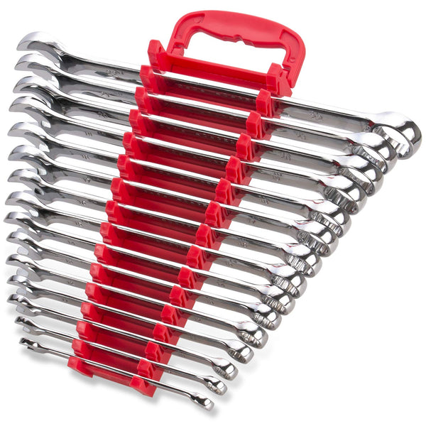 Max Torque 15-Piece Premium Combination Wrench Set, Chrome Vanadium Steel, Long Pattern Design | Include Metric Sizes 8, 9, 10, 11, 12, 13, 14,