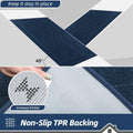 BEQHAUSE Dirt Trapper Door Mat 20" x 32", Doormat Non-Slip, Navy Blue | Entryway Rugs Washable, Dog Door Mat Stain Resistant and Absorbent Welcome
