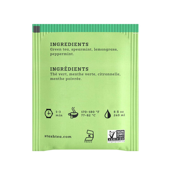 Stash Tea Moroccan Mint Green Tea, Box of 100 Tea Bags (Packaging May Vary)