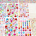 MYDBUYSOME 2774pcs Gem Stickers Jewels for Crafts, Self Adhesive Rhinestone Jewel Stick on Gems, Acrylic Bling Heart Stickers, Craft Supplies for Kids