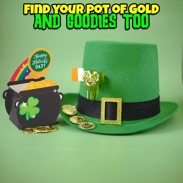 Fun Express ST PATS POT of GOLD TREAT BOX - Party Supplies - 12 Pieces