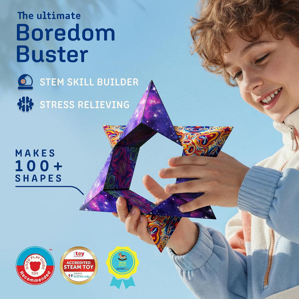 Shashibo DODECA Magnetic Puzzle Cube, Sensory Fidget Toy for Adults & Kids, Stress Relief Fidget Toy for All Ages, Cool Fidget Toys for Desk,