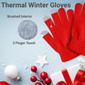 12 Pairs Winter Gloves, Adult Warm Knit Unisex Stretchy Bulk Pack Mens Womens Magic Glove 12 Pairs Touch Screen Assorted