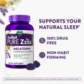 ZzzQuil, Pure Zzzs Melatonin Gummies, Sleep Aid, Melatonin 2mg, with Chamomile and Lavender, Melatonin Sleep Gummies, Sleep Aids for Adults,