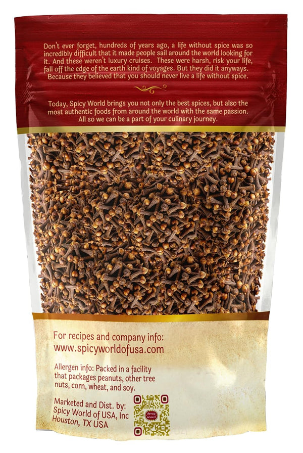 Cloves Whole Bulk 14 Oz Bag - Pure, Non-GMO, Premium Hand Picked Quality - Great for Foods, Clove Tea, Clove Pomander Balls & Potpourri - Aromatic
