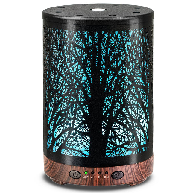 Essential Oil Diffuser 120ML Metal Aromatherapy Diffuser, Cool Mist Humidifier w