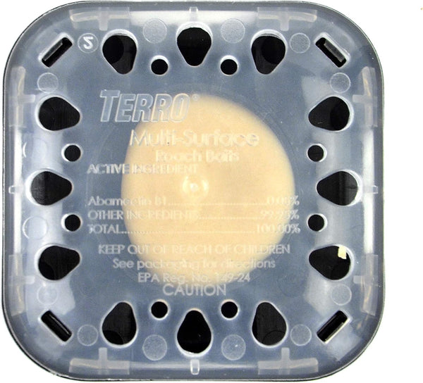 Terro T500 Multi Surface Roach Killer-6 Bait Stations, 1 Pack, Black