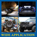 BUNKER INDUST Flush Mount LED Light Pods 5 Inch LED Work Light Bar Pair 48W Driving Bumper Lights Flood Spot Combo Off Road Fog Lights Waterproof
