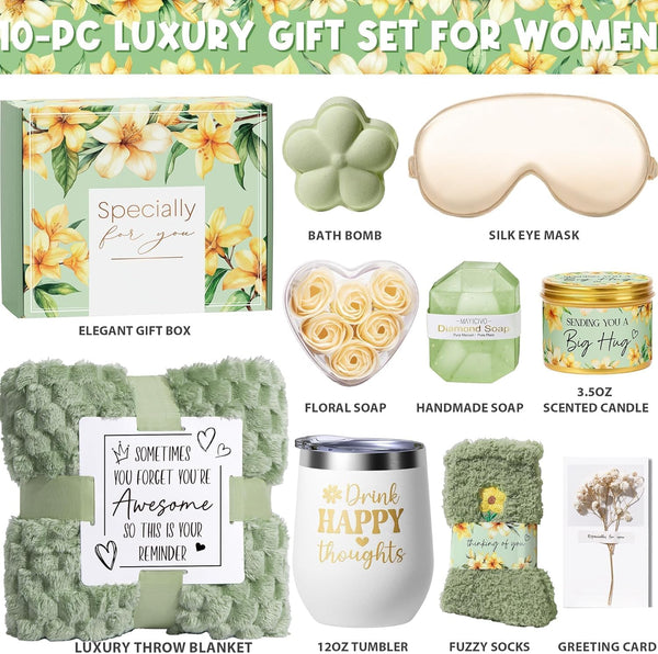 Birthday Gifts for Women Self Care Package Spa Get Well Soon Gift Baskets | Get Well Gifts, Thinking of You Gifts, Hug In A Box, After Surgery