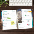 HARDCOVER 2025 Planner, 8.5"x11": 14 Months (November 2024 - December 2025), Daily Weekly Monthly Planner, Yearly Agenda, Bookmark, Pocket Folder