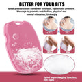 Canroom Zinc Infused Silicone Body Scrubber, Quick-Dry Bath Brush Pink
