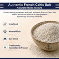 Le Marinier Celtic Salt Organic Grey Coarse, 1.1lb - 18oz. Mineral Rich 100% Natural and Unrefined French Sea Salt Organic. Hand Harvested Mineral