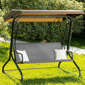 Outdoor Porch Patio Swing Seat Cover, 600D Thickened Oxford Waterproof Swing Cushion Protection Covers Replacement for Outdoors Garden Yard