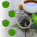 Gourmanity Japanese Loose Tea Sampler, 3 Flavors of Green Herbal Tea Mix with Floral & Fruity Notes, Great Gift for Any Tea Enthusiast, Product of