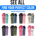 VELOMIX -2 Pack- 28 oz Protein Shaker Bottles for Protein Mixes - 2x Wire Whisk | Leak Proof Shaker Cups for Protein Shakes | Protein Shaker