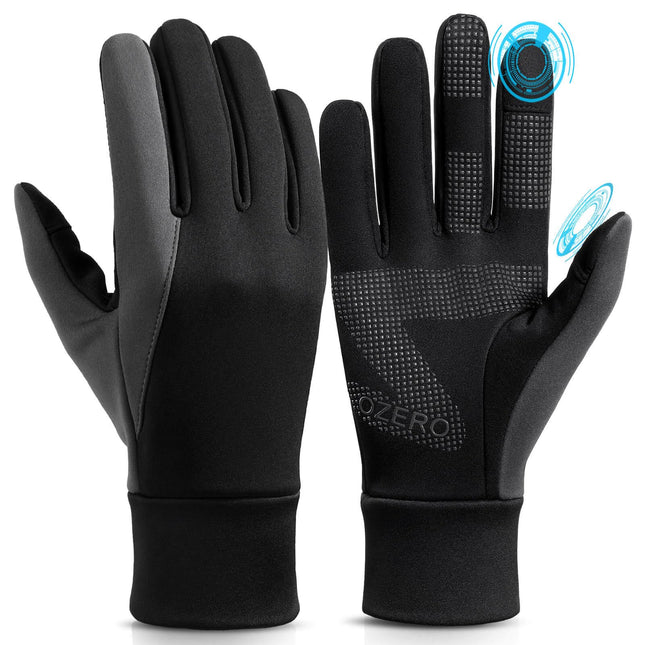 OZERO Winter Touchscreen Gloves for Men: Warm Running Gloves Windproof Water Res