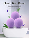 Bath Bombs,2 Pack Fizzy Spa Gift Natural Hemp Oil Extract and Lavender Essential Oils Bath for Moisturizing Dry Skin,Relaxing,Bubble Bath for