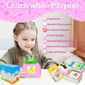 510 Spanish Flash Cards for Kids 2-4 Years,Pocket Speech for Toddlers,Autism Sensory Toys,Learning Montessori Toys,Speech Therapy Toys for Kids