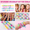 Art & Craft Kits for Kids, DIY Friendship Bracelet Making Kit for Girls, Jewelry Making with Charm & Stickers, Birthday Gifts for Ages 5-12, Toys