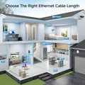 Cable Matters 10Gbps Snagless Cat 6 Ethernet Cable, 25ft, Black | 24 AWG Bare Copper, Gold-Plated RJ45, PoE++, 550MHz Bandwidth, Cat6 Cable,