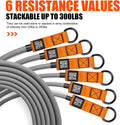 Resistance Bands, Heavy Exercise Bands with Handles, Fitness Bands Set for Working Out, Workout Bands for Men, Weight Bands for Muscle Training,
