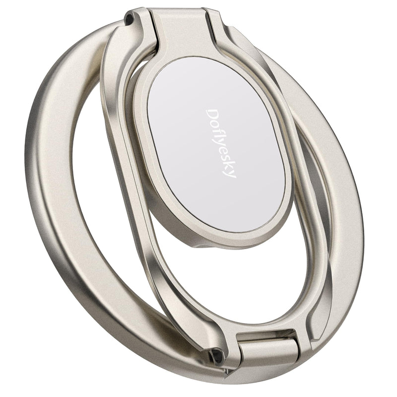Magnetic Phone Ring Holder, Double Adjustable Gym Finger Ring Grip and Stand, Removable Phone Grip, for Iphone, Ipad and Smartphones, Compatible