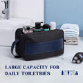 Vorspack Water Resistant Travel Toiletry Bag for Men - Black&Blue Black&Blue Medium