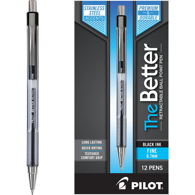 PILOT Pen 30000 the Better Ball Point Pen Refillable & Retractable Ballpoint Pen